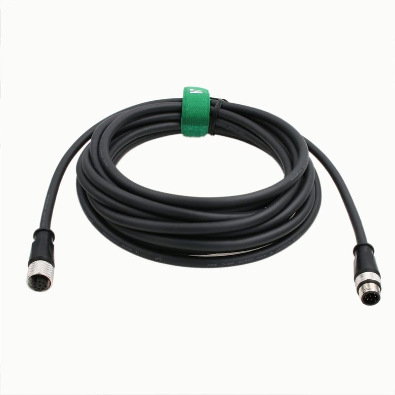 HangTon in-Sight Remote Head Camera Cable for Cognex M12 A-Coded 8 pin Female to 8 pin Male 5M - Image 4